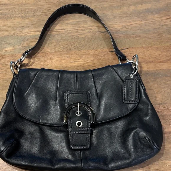 Coach Soho Black Leather Women's Bag - Picture 1 of 10
